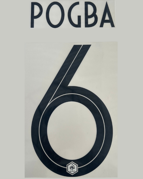 Pogba 2018 France Home Jersey Print