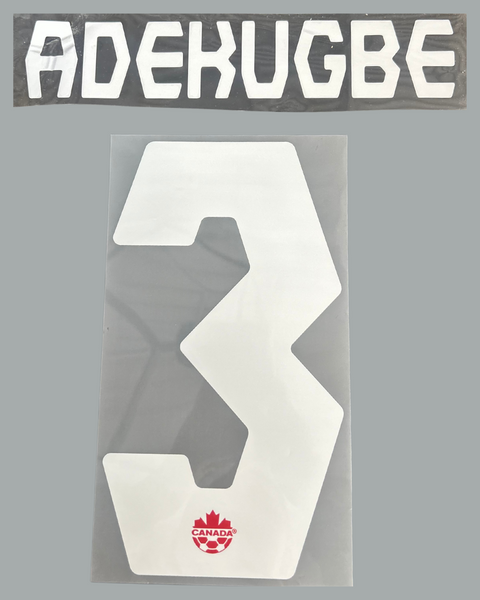 Adekugbe 2022 Canada Home Jersey Print