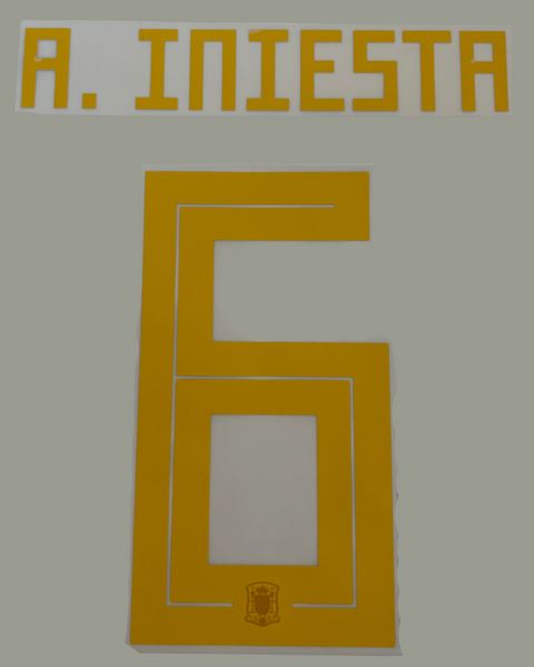 A. Iniesta 2018/19 Spain Home Jersey Print