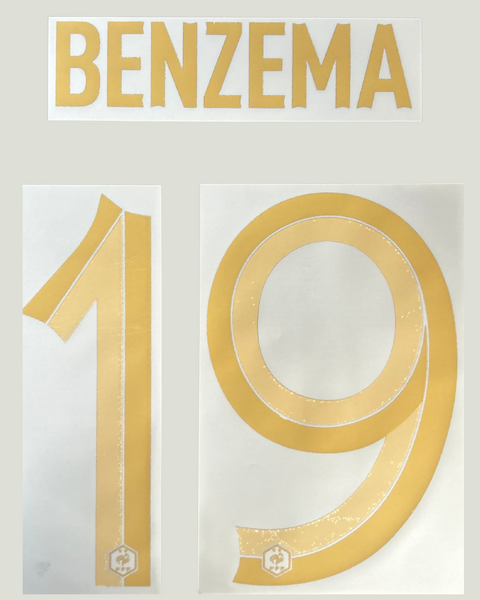 Benzema 2022 France Home Jersey Print
