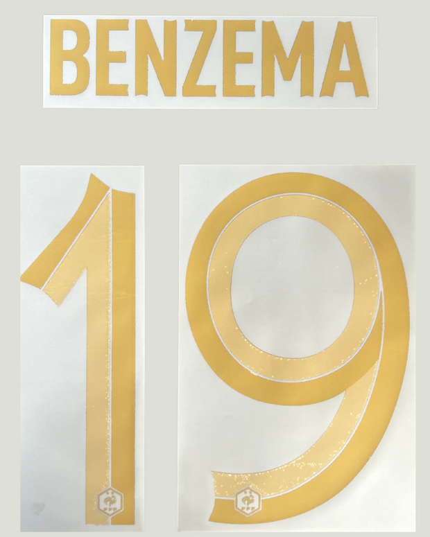 Benzema 2022 France Home Jersey Print