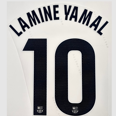 Lamine Yamal 25/26 FC Barcelona Away Jersey Print