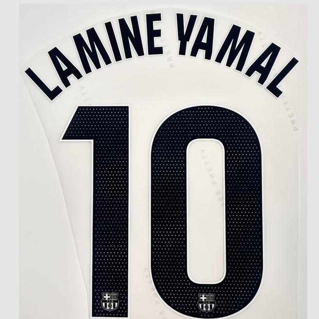 Lamine Yamal 25/26 FC Barcelona Away Jersey Print