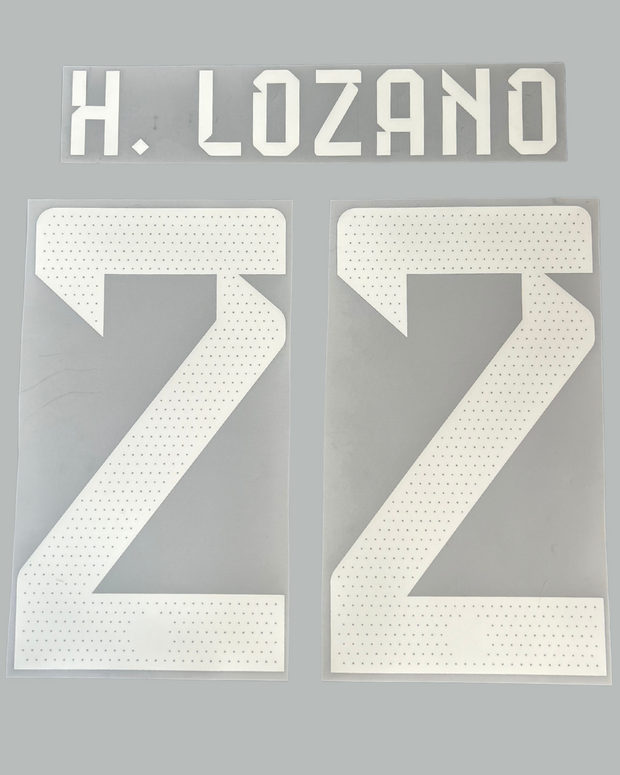 H. Lozano 2022 Mexico Home Jersey Print