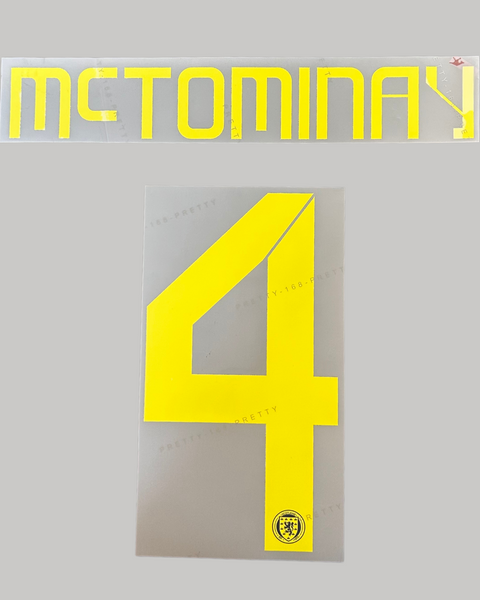 Mctominay 24/25 Scotland Home Jersey Print