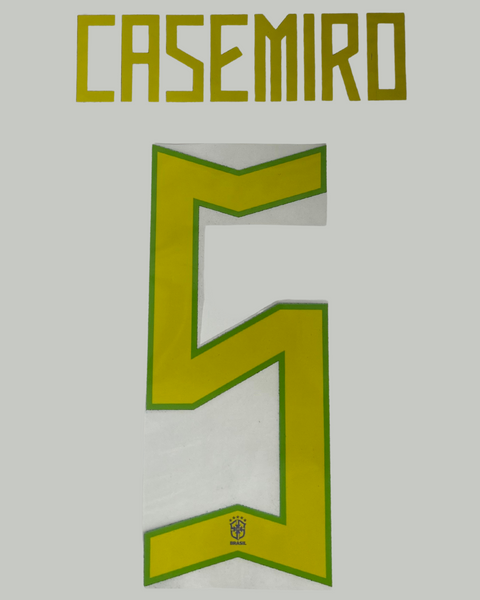 Casemiro 2022 Brazil Away Jersey Print