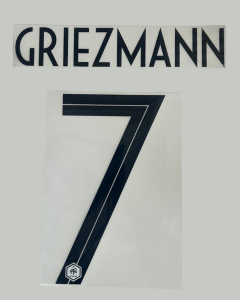 Griezmann 2018 France Away Jersey Print