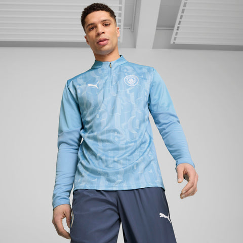 Puma Manchester City Pre-Match Quarter-Zip Top Adult