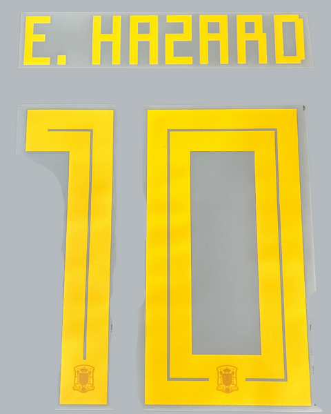 E. Hazard 2018 Belgium Home Jersey Print