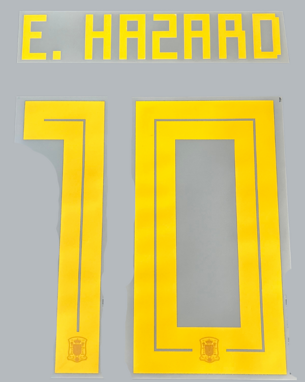 E. Hazard 2018 Belgium Home Jersey Print