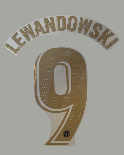 Lewandowski 22/23 FC Barcelona Home Jersey Print