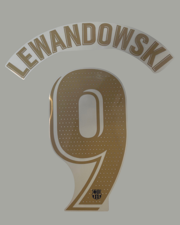 Lewandowski 22/23 FC Barcelona Home Jersey Print