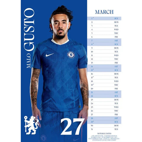 Chelsea 2026 Calendar