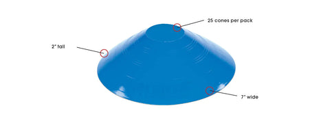 Kwikgoal Small Disc Cones (25 Pack)