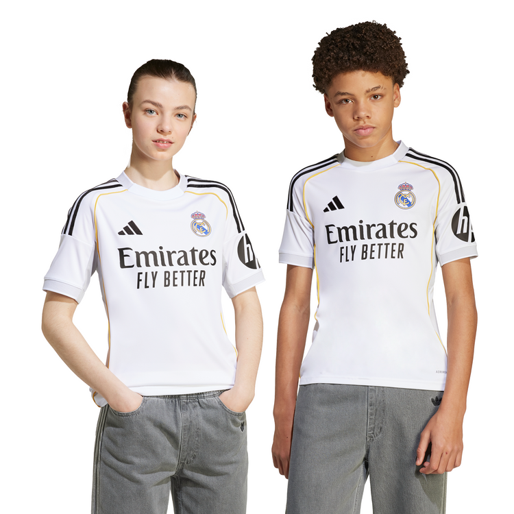 Adidas Real Madrid 25/26 Home Jersey Youth – World Of Soccer Canada