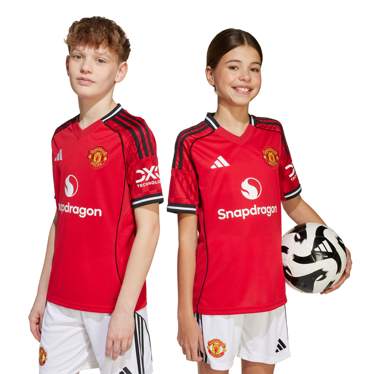 Adidas Manchester United 25/26 Home Jersey Youth – World Of Soccer
