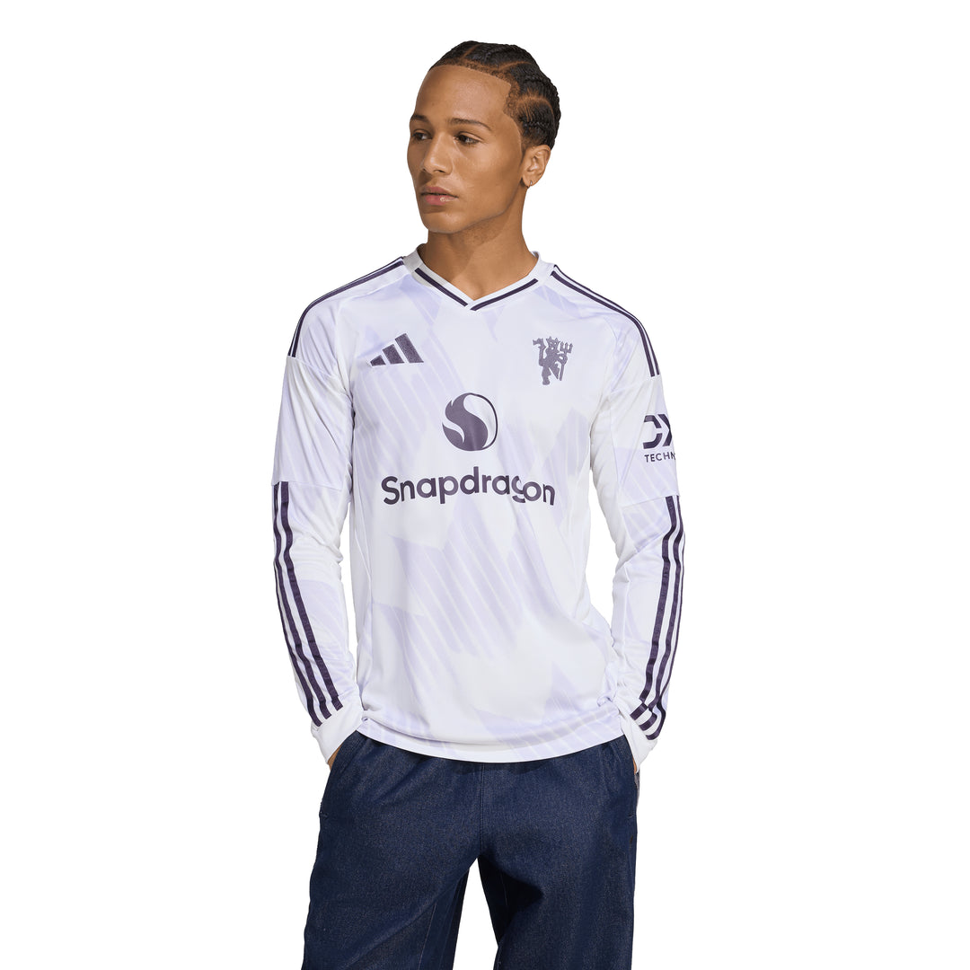 Adidas Manchester United 25/26 Long Sleeve Away Jersey Mens