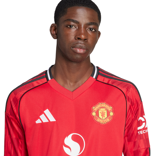 Adidas Manchester United 25/26 Long Sleeve Home Jersey Mens