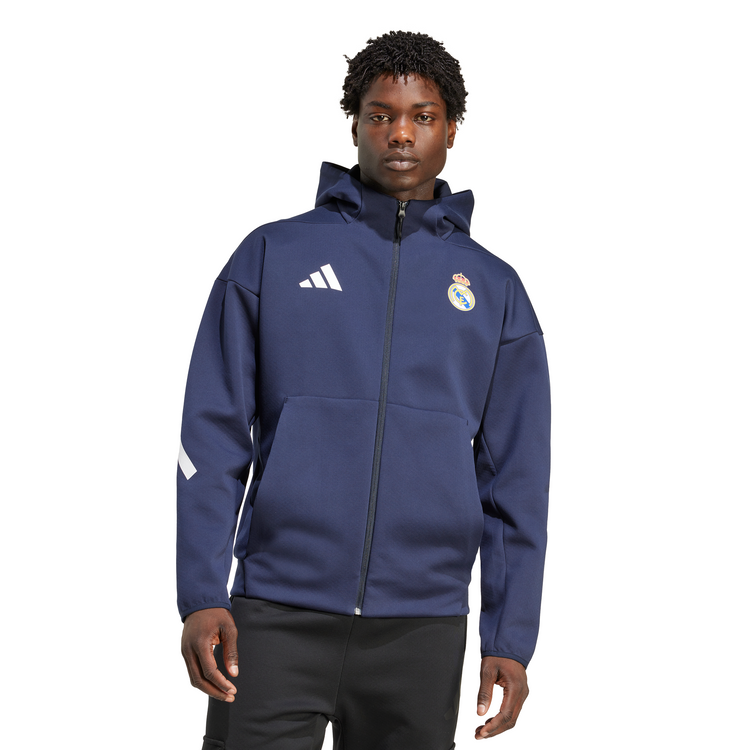 美品adidasレアルZNEフーディージャケットSメンズNAVY送料無料 Real Madrid ADIDAS Z.N.E. Anthem Jacket – World Of Soccer Canada