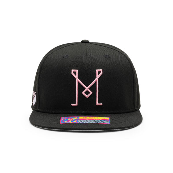 INTER MIAMI – BLACK DAWN SNAPBACK HAT (FAN INK)