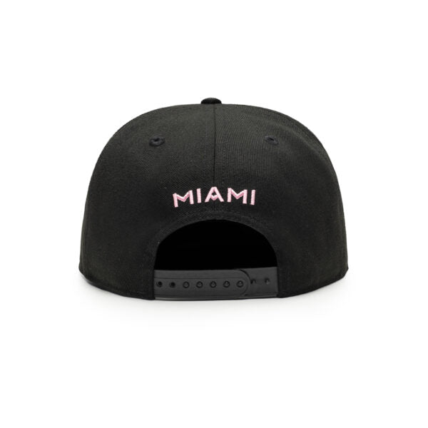 INTER MIAMI – BLACK DAWN SNAPBACK HAT (FAN INK)