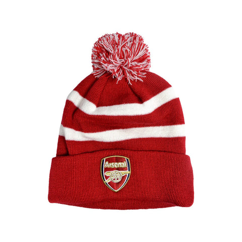 ARSENAL – RED & WHITE BREAKAWAY POM BEANIE