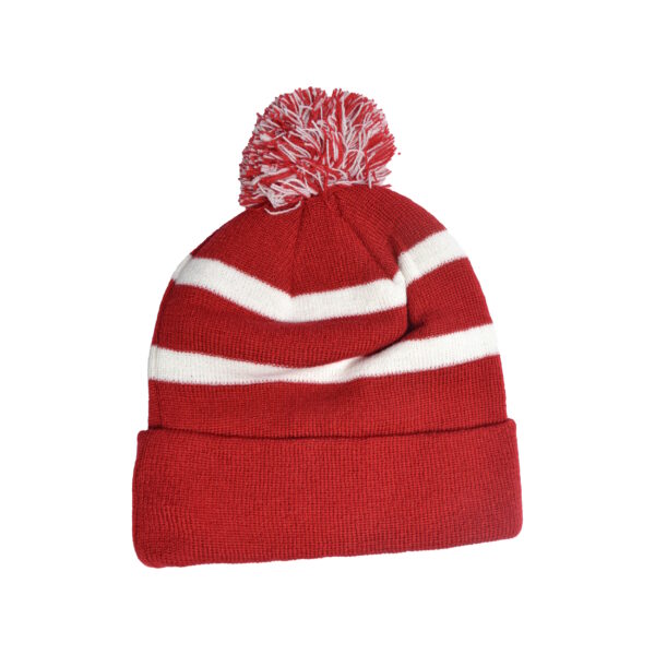 ARSENAL – RED & WHITE BREAKAWAY POM BEANIE